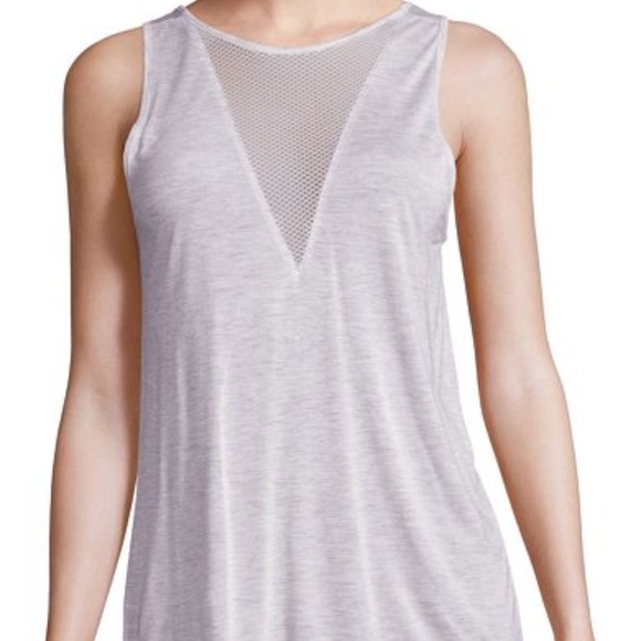ALO Yoga Tops - ALO Yoga Warm Up Mesh Inset Tank Top